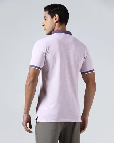Image of Blackberrys Men's Cotton Blend Solid Slim Polo Tshirts