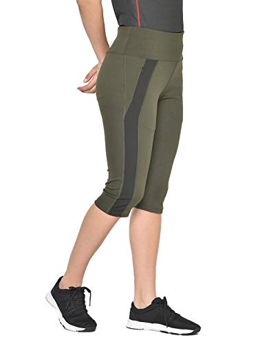 Image of CHKOKKO Women's Skinny Fit Polyester Workout Capri