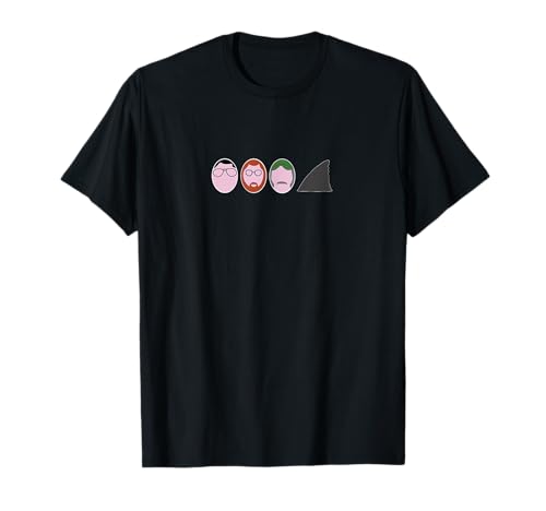 T-shirt culte des années 1970 Shark Movie egghead insolite T-Shirt