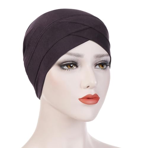 Women Wrap Turban Hat Turban Muslim Scarf Women Solid Cap Ruffle Wrap Baseball Caps Baseball Apparel