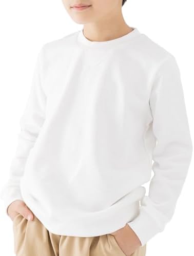 （17:30時点） [chil2] 子供服 トレーナー 無地 キッズ 男の子 女の子 綿 100% ユニ ベビー服 コットン 長袖 スウェット 裏毛 14251681-110OW