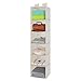 Umi. By Amazon - Organizer Armadio 6 Scomparti, Salvaspazio Armadio Guardaroba, Organizzatore Armadio Portattuto da Appendere Tessuto non Tessuto, Beige
