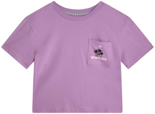 Image of Volcom Girls Shirts - Casual Crewneck Short Sleeve Graphic Tee Trendy Tops - Breathable Girls Summer Clothes