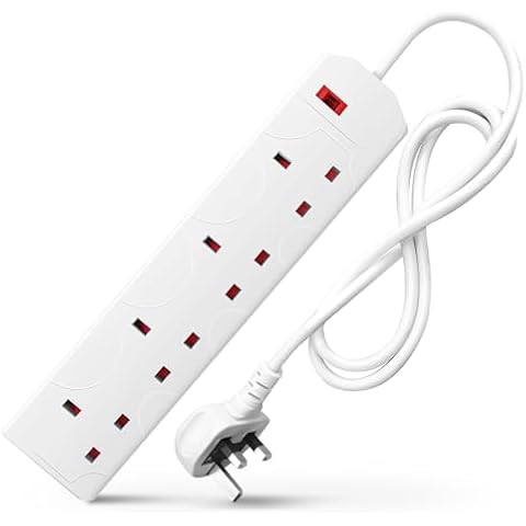 Desiretech 4 Gang Extension Lead with 1m Cable Cover