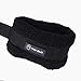 Menolana 2Pcs Pilates Plush Straps Yoga Resistance Bands Adjustable Comfortable Plush Padding Fitness Straps for Beginners Men Workout, Black and Small