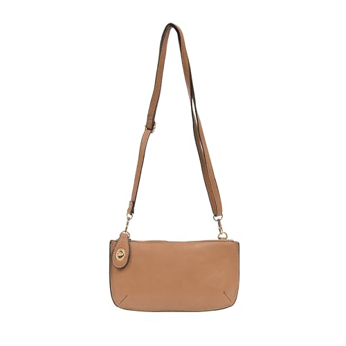 Image of Joy Susan Women's Fashion Purse Mini Crossbody Wristlet Clutch Handbag - Camel