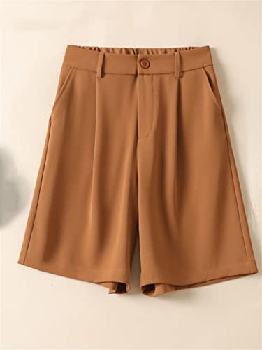 Short d'été pour femme taille haute vert clair fluide - 4