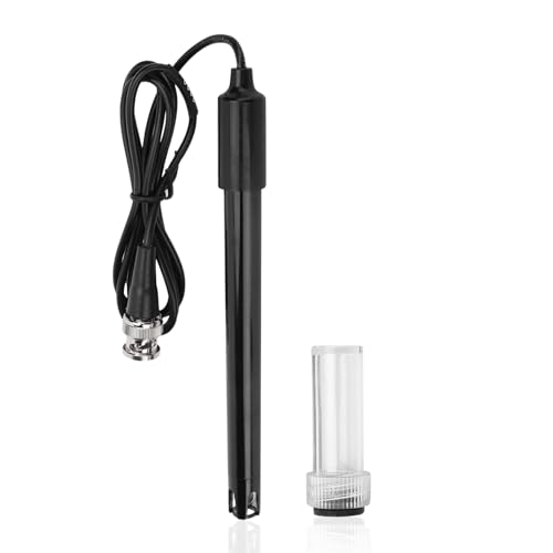 Jadeshay Sonde Ph Piscine,0-14 PH pH Électrode avec BNC Prise Sonde 75cm Câble, Sonde Ph pour Piscine, Aquariums et Spas