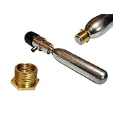 jasgin CO2レギュレーター 変換アダプター M15 P1.25 → 1/2-20UNF グリーンガス74g テトラ規格38g ガス変換 アタッチメント