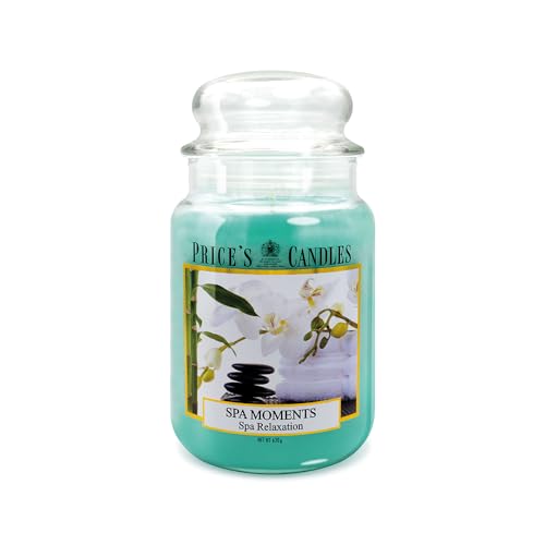 Price's Candles - Candela in Giara Grande Spa Moments - Durata Fino a 150 ore di Combustione