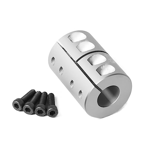 Rigid coupling,Stainless steel rigid coupling 1pcs D32L45 CNC Engraving Machine Rigid Coupling Stepping Motor High Torque Ball Screw Clamping Coupling(10X15mm)