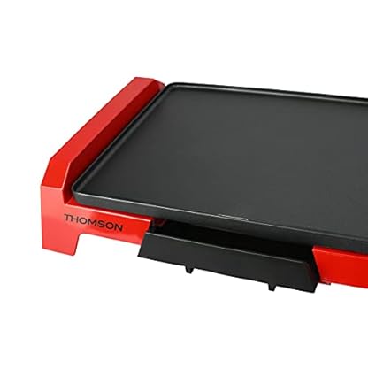 THOMSON elektrischer BBQ Tischgrill 2000 Watt, Elektrogrill mit Antihaftbeschichtung, Grillplatte 35 x 25 cm, einstell… – Bild 3