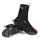 Cubrezapatillas de Ciclismo Impermeables, Cubrezapatillas de Ciclismo Impermeables a Prueba de Viento Forro Polar Carretera Cálido Zapatos de Bicicleta Cubre Bicicleta Protector térmico de Invierno(N