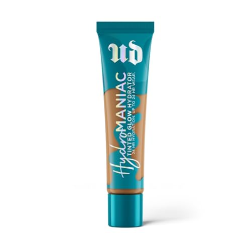 Urban Decay Stay Naked Hydromaniac Tinted Glow Foundation, Buildable Medium Coverage, Vegan Formula*, Shade: 60, 35ml