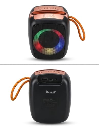 Hafıza Kartı, Bluetooth Hoparlör 8W RGB LED USB Destekli (Üst Kısmı Rose)