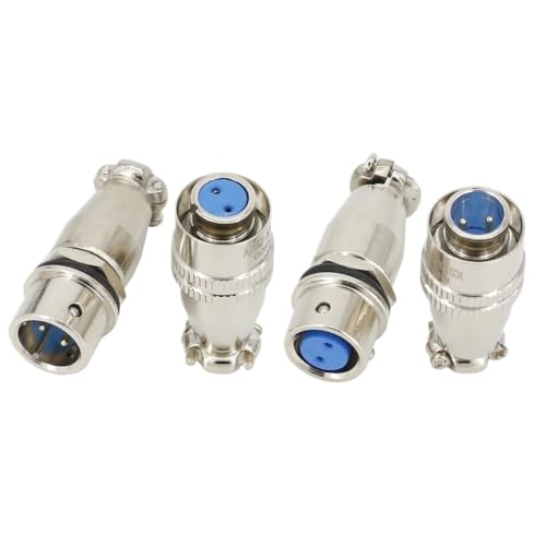 5 sets conector aviación XS10 10mm 2/3/4/5 pines oro miniatura 3
