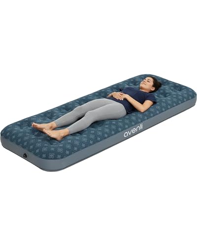 Matelas gonflable 191x73x22cm Avenli avec surface floquée et moelleuse - 2