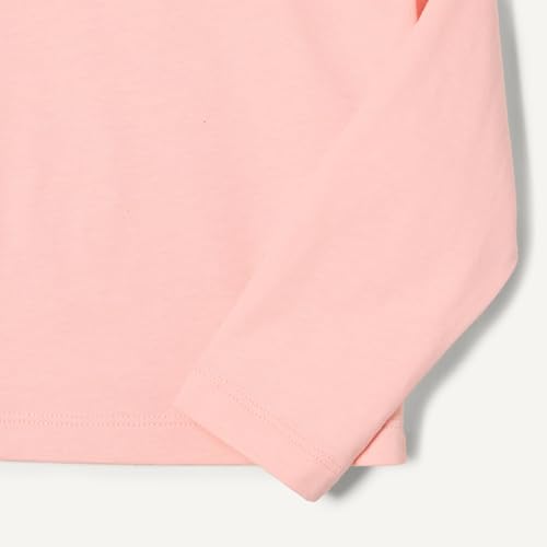 Image of Amazon Essentials Babies, Toddlers and Girls' Long Sleeve Cotton T-Shirts, Pack of 3