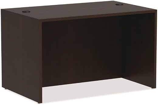 Alera Valencia Series Straight Desk Shell, 47 1/4w x 29 1/2d x 29 5/8h, Espresso