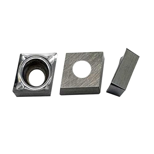 2 Stück Werkzeughalter aus Wolframstahl C06K/C08K-SCLCR06 Bohrstangen + 10 Stück Wendeschneidplatten aus Hartmetall CCGT060204-AK zum Bohren und Außenkreisschneiden von Aluminium,Kupfer und Kunststoff