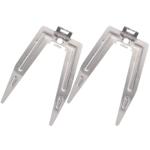 VALICLUD Tenedores Giratorios de Acero Inoxidable para Freidora de Aire y Horno Eléctrico Juego de 2 Unidades para Asar Pollo y Pavo Herramienta para Barbacoa y Cocina Doméstica