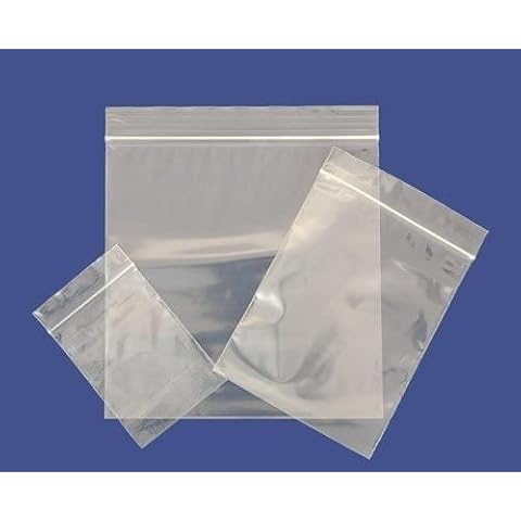 500 Clear Plastic Grip Seal Bags Cover
