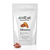 ecoEat Edible Insects Silkworms to Eat – Edible Bugs Edible Dehydrated Worms - Snack Food Gifts (50g)
