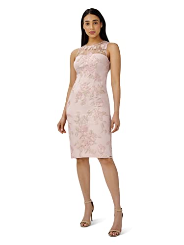 Image of Adrianna Papell Women's Floral Embroidery Sheath Dress