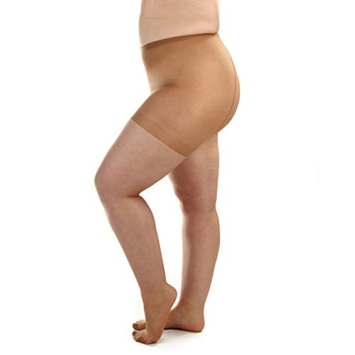 Plus Size Pantyhose for Women Soft Sheer Queen Tights2
