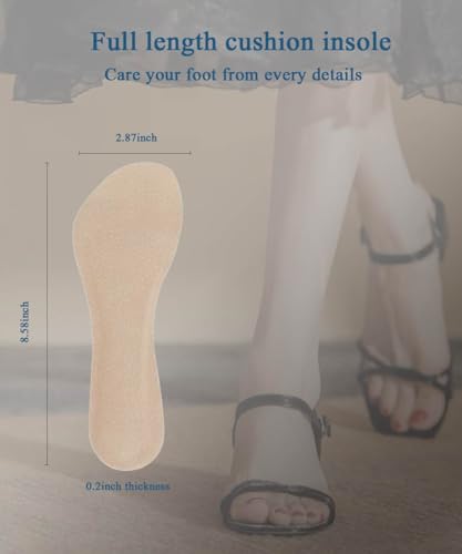 2 pares de plantillas de piel para tacones altos beige S 5-7 miniatura 4