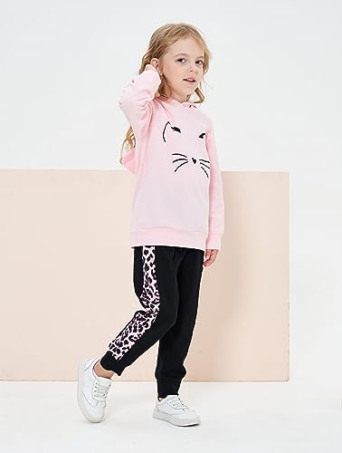 Image of Axumity Toddler Baby Girls Clothes Long-sleeve Tie Dye Hoodie Sweatshirt Pants Hooded Outfit Set
