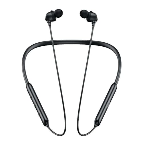 Image of boAt Rockerz Bold Wireless Neckband with 30H Playback, 10mm Drivers, ENx Clear Calls & Beast Mode (60ms Low Latency) (Onyx Black)