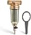 iSpring WSP-100 Reusable Whole House Spin Down Sediment Water Filter, 100 Micron Flushable Prefilter Filtration, 1" MNPT + 3/4" FNPT, Brass