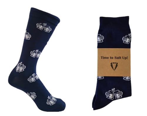 Eco Treasures Market Groomsmen Socks Usher Gift Groomsman Proposal Box Best Man Present Funny Sock Groomsmen Proposal Box Premium Bamboo Rayon Blue Beer Stein Novelty Socks Sustainable