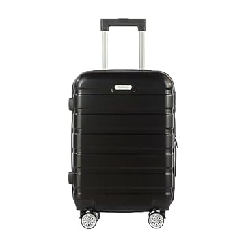 Mala de Viagem de Bordo Pequena 10Kg em ABS Rodinhas 360º Multmaxx (Preta)
