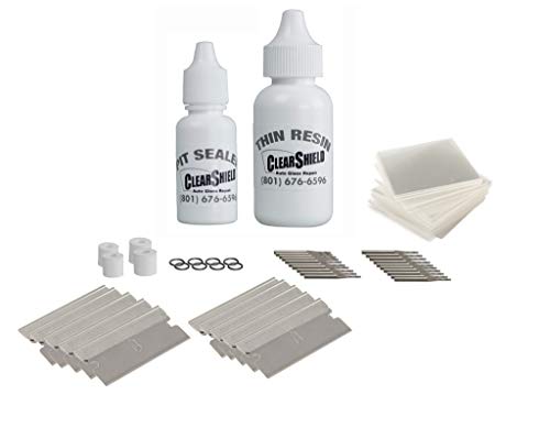 Clearshield Windshield Repair Kit Replenishment Pack - Window Rock Chip Repair Kit - Cracked Windshield Repair Kit - Auto Glass Repair Kit