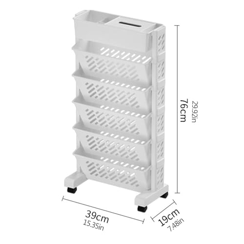 Carrello per libreria mobile, organizer per