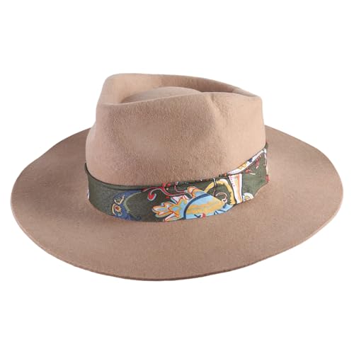 Chapeau Homburg en laine pour homme et femme style chapeau western