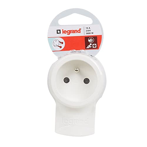Legrand leg50109 Mounted 16 amp Female Connector, White / Grey