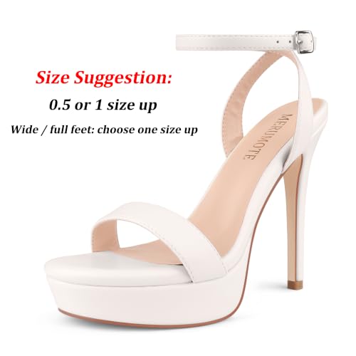 Image of MERUMOTE Women's Open Toe Stiletto High Heels