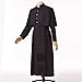 BLESSUME Priest Soutane Roman Cassock Costume Minister Choir Cassock with Cincture Band Belt
