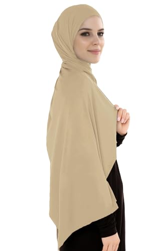 Lina & Lily Breathable Premium Modal Woven Hijab Head Scarf Shawl Wrap for Muslim Women Lightweight2