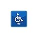 Adesivo per WC disabili con icone adesivi, dimensioni: 8 cm, colore: verde scuro