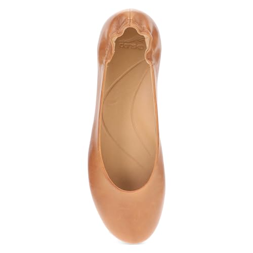 Image of Dansko Mollie Slip-On Ballerina Flats for Women - Built-in Wedge with Arch Support - Versatile Casual to Dressy Footwear - Lightweight Rubber Outsole