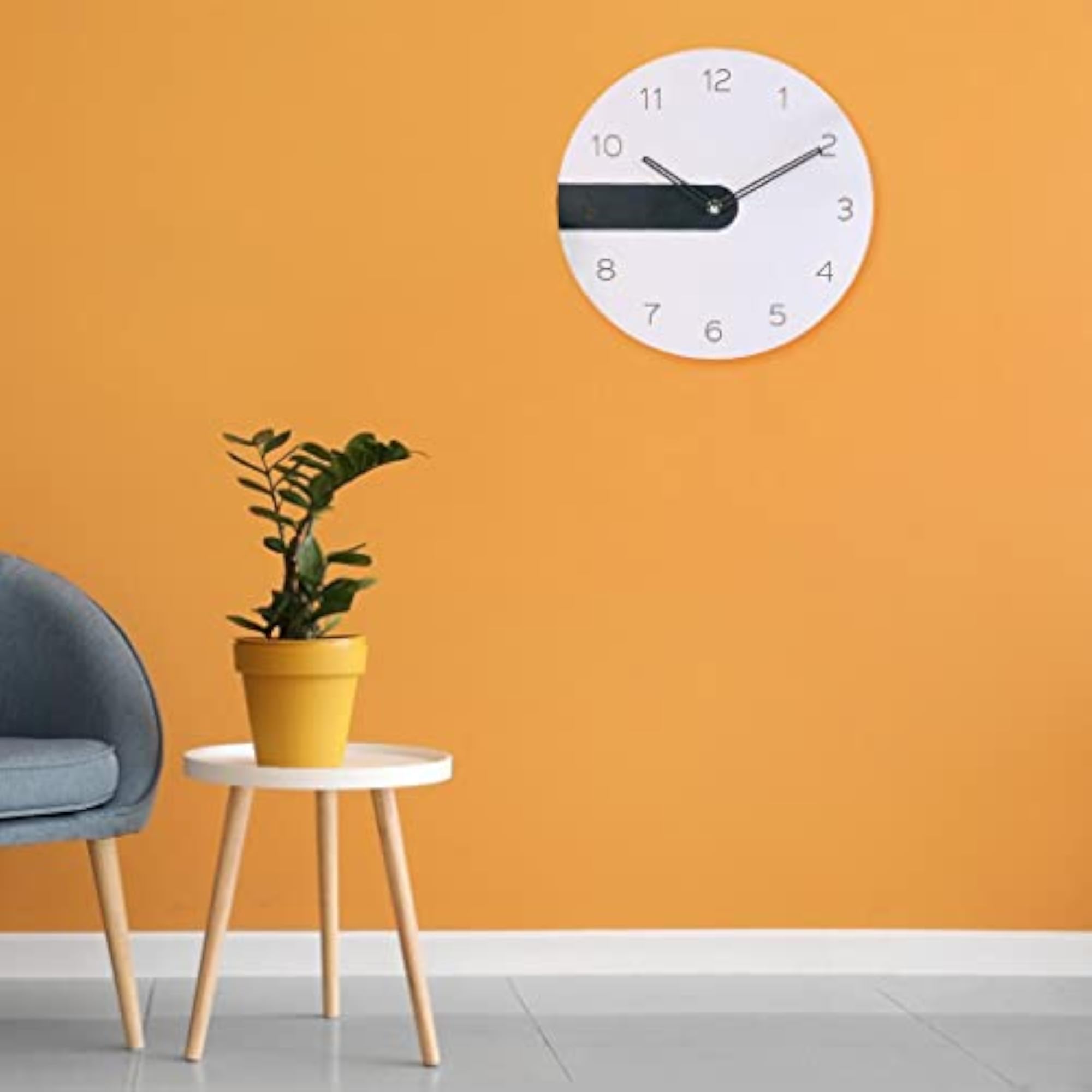 Silent Wooden Pointer Digital Wall Clock for Home Decor