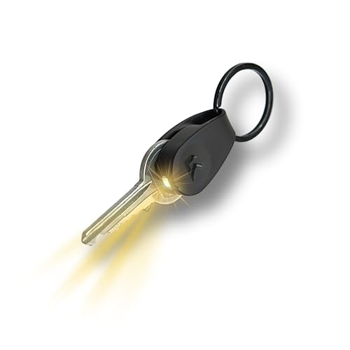 LumiKey Mini - LED Key Light for Door and Locks Light Up Keyring Torch Keychain Flashlight with Key Organiser for Easy Lock Doorway and Porch Lighting (Mini)