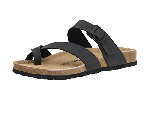 CUSHIONAIRE Men's Luna-M Cork Footbed Sandals #TOP24