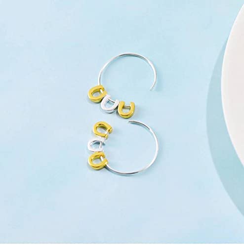 Pendiente para mujer minimalista con forma de U y estilo simple 3