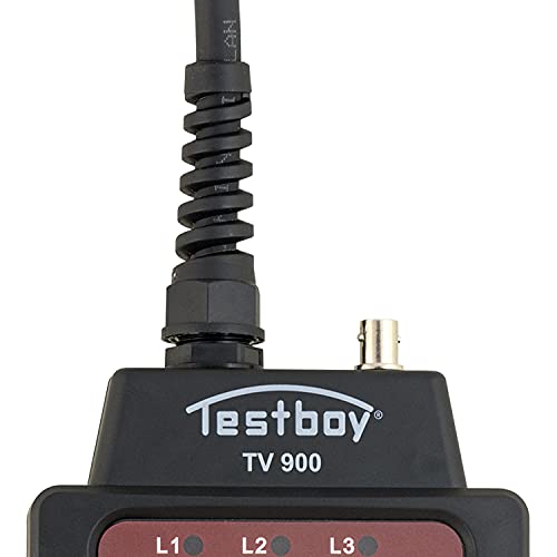 Testboy TV 900 Adaptateur de borne de recharge pour tester les bornes de recharge de type 2 (testeur d'installation ou multimètre connectable, LED intégrée), noir/rouge – Image 6
