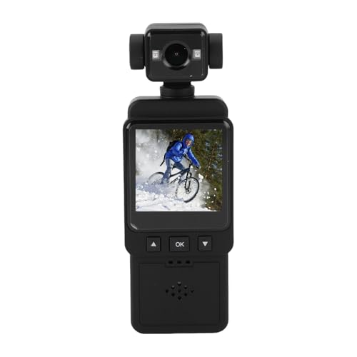 Caméra d'action stabilisée 6 axes avec objectif rotatif 360 et écran 1,54 pouce Domary